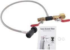TEUOPIOE CGA-320 CO2 Cylinder Refill Adapter Bottle Connector CO2 Tank Soda Maker Accessories With Hose For Filling Soda Tank (24inch Without Pressure Gauge) -Wilton Shop 312ipkxiM5L. AC