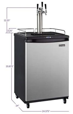 Cold Brew Coffee Triple Tap Stainless Steel Commercial/Residential Kegerator -Wilton Shop 313CbDQNv8L