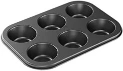2 Pack Nonstick Muffin Pan, Carbon Steel Cupcake Pan, 6 Cup, Easy To Clean And Perfect For Making Muffins Or Cupcakes, Jumbo 13 2 Pack Nonstick Muffin Pan, Carbon Steel Cupcake Pan, 6 Cup, Easy To Clean And Perfect For Making Muffins Or Cupcakes, Jumbo -Wilton Shop 313H6TJgCML. AC
