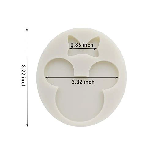 Cute Mouse Head Bow Silicone Mold For DIY Chocolate Candy Pudding Gum Paste Cupcake Cake Topper Decoration Desserts Jelly Shots Handmade Ice Cream Ice Cube Crystal Soap Mould Fondant Mold 4 Cute Mouse Head Bow Silicone Mold For DIY Chocolate Candy Pudding Gum Paste Cupcake Cake Topper Decoration Desserts Jelly Shots Handmade Ice Cream Ice Cube Crystal Soap Mould Fondant Mold - Image 2