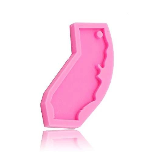 California State Map Keychain Silicone Mold With Hole DIY Desserts Candy Soap Mould Paste Handmade Pudding Ice Cube Cupcake Cake Topper Decoration Fondant Mold Chocolate Jelly Shots Crystal 5 California State Map Keychain Silicone Mold With Hole DIY Desserts Candy Soap Mould Paste Handmade Pudding Ice Cube Cupcake Cake Topper Decoration Fondant Mold Chocolate Jelly Shots Crystal - Image 3