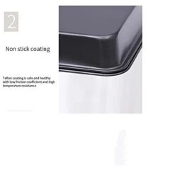 QUESHENG Square Baking Tray Non-stick Carbon Steel Toast Mould Cake Bread Oven Bakeware Pie Pizza Cake Baking Pan Tools (Size : M) -Wilton Shop 313vHNRBXJS