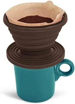 Collapsible Reusable Coffee Brewing Cone, Silicone, Number 2-Size, Brews 2 To 6-Servings, Set Of 2 18 Collapsible Reusable Coffee Brewing Cone, Silicone, Number 2-Size, Brews 2 To 6-Servings, Set Of 2 -Wilton Shop 31473FkxuVL. AC