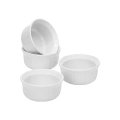1083954 French 4-Piece Ramekin Set, White