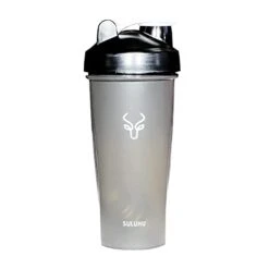 Active Shaker Sports Water Bottle With Blender Spring (Black) -Wilton Shop 3154BH9XMdL