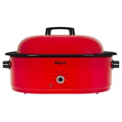 ESCO 18 Quart Roaster Slow Cooker - Red
