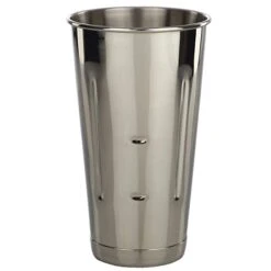 Libertyware Stainless Steel Malt Milkshake Mixing Cup 2 Pack - Two Ice Cream And Milkshake Machine Cups - 30 Oz Stainless Steel Malt Milkshake Cup For Milkshake Machines - Two 30 Oz Cups