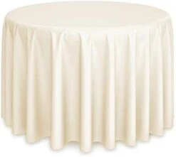 - 20 Premium 120" Round Tablecloths For Wedding/Banquet/Restaurant - Polyester Fabric Table Cloths - Black -Wilton Shop 315WnMn5lbL. AC 2