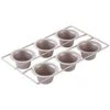 Popover Cake Pan, 6-Cavity Non-Stick Yorkshire Muffin Cupcake Pan Bakeware For Oven Baking (Champagne Gold)