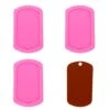 3 PCS Dog Tag Shape Pendant Keychains Silicone Mold For DIY Chocolate Crystal Fondant Handmade Ice Cream Jelly Shots Gum Paste Desserts Soap Mould Candy Pudding Cupcake Cake Topper Decoration -Wilton Shop 3165YCGvfyL