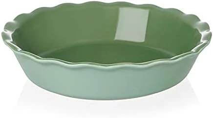 Ceramic Pie Pan For Baking, 10 Inches Round Baking Dish For Dinner, Non-Stick Pie Plate With Soft Wave Edge For Apple Pie, Pumpkin Pie, Pot Pies (White) 16 Ceramic Pie Pan For Baking, 10 Inches Round Baking Dish For Dinner, Non-Stick Pie Plate With Soft Wave Edge For Apple Pie, Pumpkin Pie, Pot Pies (White) - Image 14