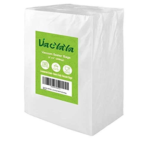 200 Quart Size 8 X 12 Inch Vacuum Sealer Freezer Storage Machine Bags For Food,Vac Seal A Meal Bags With BPA Free Sous Vide Vaccume Seal Safe PreCut Bag 3 200 Quart Size 8 X 12 Inch Vacuum Sealer Freezer Storage Machine Bags For Food,Vac Seal A Meal Bags With BPA Free Sous Vide Vaccume Seal Safe PreCut Bag