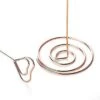 10pcs 8.6 Inch Tall Place Card Holder Table Number Holder Table Card Holder Table Number Stands With Heart Shape Photo Picture Memo Clips For Wedding Favors, Rose Gold