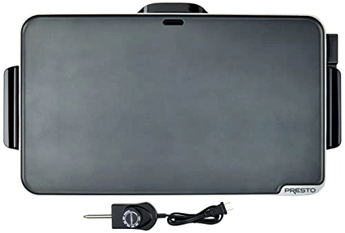 Presto 07072 Slimline Griddle, Black, 22" & 06852 16-Inch Electric Skillet With Glass Cover 4 Presto 07072 Slimline Griddle, Black, 22" & 06852 16-Inch Electric Skillet With Glass Cover - Image 2