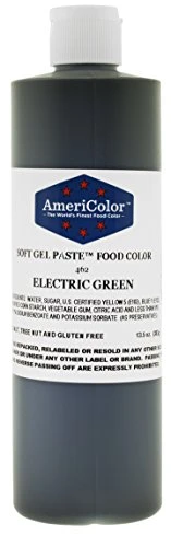 ELECTRIC GREEN 13.5 Ounce Soft Gel Paste Food Color