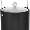 Bartenders Choice Fun Colors Collection Ice Bucket 3-Quart, Black, Double Wall Construction, Keep Ice Perfectly Chilled, Hotel Ice Bucket, Guest Room Bar Area Ice Bucket, Bale Handle 2 Bartenders Choice Fun Colors Collection Ice Bucket 3-Quart, Black, Double Wall Construction, Keep Ice Perfectly Chilled, Hotel Ice Bucket, Guest Room Bar Area Ice Bucket, Bale Handle -Wilton Shop 317eJ2ZtCHL