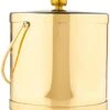 Polished Brass Ice Bucket With Metal Lid, , Polished Brass Color, Double Wall Construction, Made In U.S.A. -Wilton Shop 317qsayqtzS