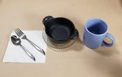 3 Pc Cast Iron Ramekins Baking Bowls 4 1/2" Wide X 1 1/2" Tall, 12 Oz Capacity -Wilton Shop 317z20sMUeL 1