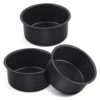 4 Inch Cake Pan Set Of 3, Nonstick Stainless Steel Mini Round Cake Pans Tin, Small Size For Baking Smash Cakes/Cheesecake, Stainless Steel Core & Non-toxic Coating, Straight Side & 2 Inch Deep -Wilton Shop 3187jc8lOSL