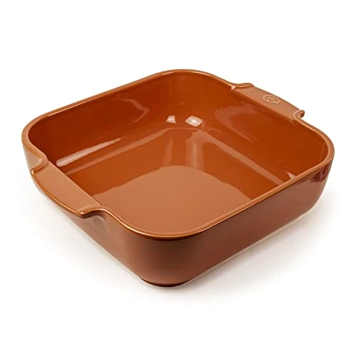 Peugeot - Appolia Square Oven Dish - Ceramic Baker With Handles - Terracotta, 9 X 2.5 Inches, (61111) 3 Peugeot - Appolia Square Oven Dish - Ceramic Baker With Handles - Terracotta, 9 X 2.5 Inches, (61111)