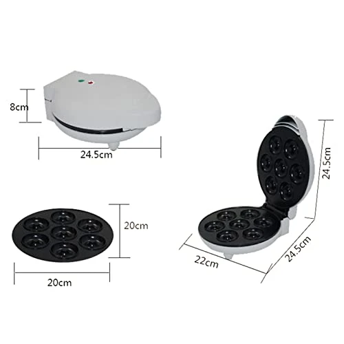 Mini Donut Maker Machine, Doughnut Maker For Breakfast Snacks Desserts, Makes 7 Doughnuts Non-stick Surface Easy Release Heat Dissipation(US Plug 110V) 4 Mini Donut Maker Machine, Doughnut Maker For Breakfast Snacks Desserts, Makes 7 Doughnuts Non-stick Surface Easy Release Heat Dissipation(US Plug 110V) - Image 2