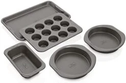 Ninja B30212 Foodi NeverStick Premium 12 Cup Muffin Pan, Nonstick, Oven Safe Up To 500⁰F, Dishwasher Safe, Grey -Wilton Shop 318hUAhofWL. AC