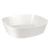 Portmeirion Sophie Conran White Square Roaster | 11 Inch Baking Pan For Oven | Deep Casserole Dish | Made From Fine Porcelain | Dishwasher And Microwave Safe