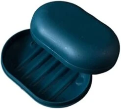 Soap Container Travel Travel Handmade Soap Box Super Seal With Lid Soap Box With Lid Leak-Proof Water Candy Color (Color : Light Blue) -Wilton Shop 319G9QAqUL. AC