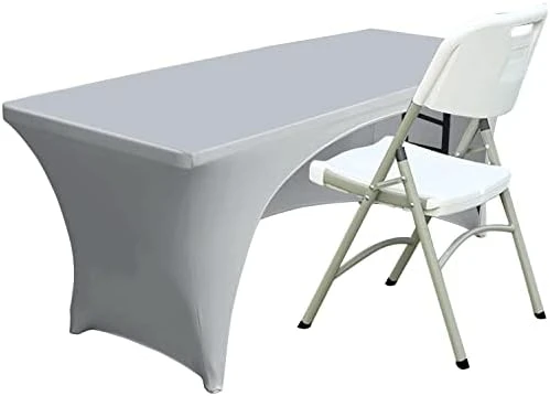Spandex Open Back Table Cover 6 Ft. Fitted Polyester Tablecloth Stretch Spandex Tablecover Table Toppers 30+ Colors 11 Spandex Open Back Table Cover 6 Ft. Fitted Polyester Tablecloth Stretch Spandex Tablecover Table Toppers 30+ Colors - Image 9
