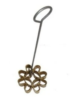 Thai Dessert Dok Jok Brass Mold Maker, Thai Flower Dorg Jorg Fried Sesame Cookies, Thai Cuisine Sold By Tamegems (X-large)