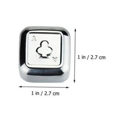 4pcs Reusable Ice For Wine Steel Pattern Chilling Beer Stainless Stones Cubes Poker Soda Rocks Whiskey Red Beverage -Wilton Shop 31A6CUdAuKL