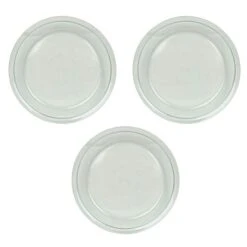 Pyrex Glass Bakeware Pie Plate 9" X 1.2" (Pack Of 3), 9", Clear