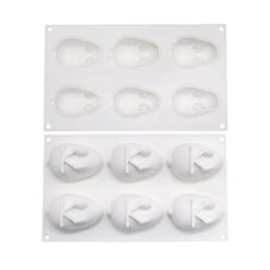 GENERIC Rabbit Mould Cake Silicone With Rabbit Mould 6 Chocolate Rabbit Big Cake Mould Double Boiler Set For Melting Chocolate (13-White, One Size)