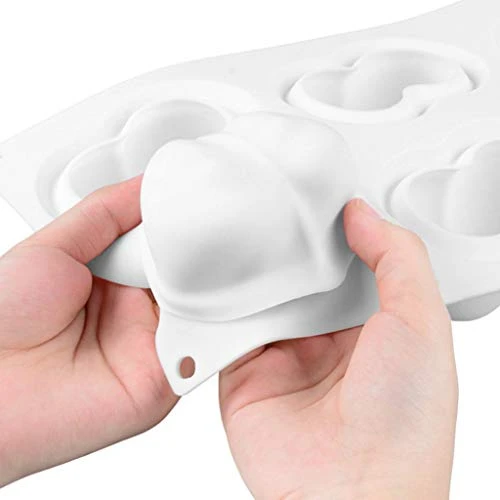 Silicone Fondant Chocolate Baking Mould Tool Bakeware With Lids Set(White) 3 Silicone Fondant Chocolate Baking Mould Tool Bakeware With Lids Set(White)