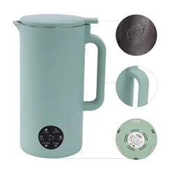 Automatic Soy Milk Machine Fruit Juicer Vegetable Blender Filter Soybean 350ml Machine Bean Breaker Soy Milk Maker Automatic Cleaning Nutrition Maker (Green) 12 Automatic Soy Milk Machine Fruit Juicer Vegetable Blender Filter Soybean 350ml Machine Bean Breaker Soy Milk Maker Automatic Cleaning Nutrition Maker (Green) -Wilton Shop 31AzPgRaV0L