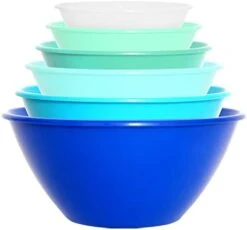6 Pack Large Plastic Mixing And Serving Bowls, Plastic Nesting Bowls Set - 120OZ, 80OZ, 50OZ, 32OZ, 22OZ, 12OZ (Rainbow Colors) 13 6 Pack Large Plastic Mixing And Serving Bowls, Plastic Nesting Bowls Set - 120OZ, 80OZ, 50OZ, 32OZ, 22OZ, 12OZ (Rainbow Colors) -Wilton Shop 31BLpcZ56L. AC