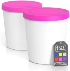 - Premium Ice Cream Containers (2 Pack - 1 Quart Each) Perfect Freezer Storage Tubs With Lids For Ice Cream, Sorbet And Gelato! - Mint -Wilton Shop 31BZDq26gCL. AC