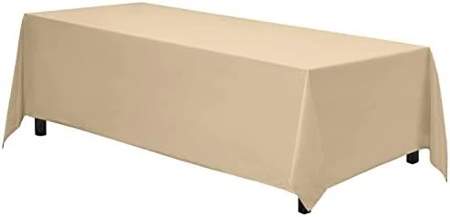 Rectangle Tablecloth | 90 X 132 Inch - White Rectangular Table Cloth For 6 Foot Table In Washable Polyester | Great For Buffet Table, Parties, Holiday Dinner, Wedding & Baby Shower 11 Rectangle Tablecloth | 90 X 132 Inch - White Rectangular Table Cloth For 6 Foot Table In Washable Polyester | Great For Buffet Table, Parties, Holiday Dinner, Wedding & Baby Shower - Image 9
