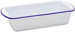 Enamelware Loaf Pan, 9 X 5.5 Inches, Vintage White/Grey -Wilton Shop 31ByGX9R8YL. AC