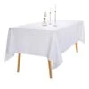 6pack 60x102 Inch White Rectangular Tablecloth 6 Feet Table Cloth In Polyester Fabric For Wedding/Banquet/Restaurant/Parties -Wilton Shop 31C4mrxPlnL