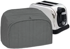 Premium Universal Two Slice Toaster Cover, 11.25" X 5.75" X 7", Polyester And Cotton Quilted, Fingerprint Protector, Super Soft Appliance Cover And Dust Cover, Black 23 Premium Universal Two Slice Toaster Cover, 11.25" X 5.75" X 7", Polyester And Cotton Quilted, Fingerprint Protector, Super Soft Appliance Cover And Dust Cover, Black -Wilton Shop 31C5LYYeL. AC