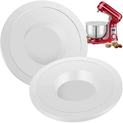 [-]FUYGRCJ 2Pcs Mixer Bowl Cover Compatible With 6qt Bowl-Lift KV25G KP26M1X Plastic Tilt-Head Stand Mixer Lid Durable Kitchen Food Mixer Spilling Guard Reusable Dishwasher Safe For Home [-] -Wilton Shop 31CArCYDb2L 1