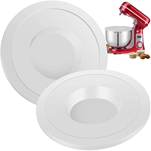 - 2Pcs Mixer Bowl Cover Compatible With 6qt Bowl-Lift KV25G KP26M1X Plastic Tilt-Head Stand Mixer Lid Durable Kitchen Food Mixer Spilling Guard Reusable Dishwasher Safe For Home -(white) 3 - 2Pcs Mixer Bowl Cover Compatible With 6qt Bowl-Lift KV25G KP26M1X Plastic Tilt-Head Stand Mixer Lid Durable Kitchen Food Mixer Spilling Guard Reusable Dishwasher Safe For Home -(white)