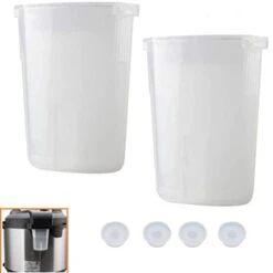 Densation Collector Cup Water Collection Replacement For Instant Pot 5 6 8 Quart, Duo, Duo Plus, Ultra, Lux,2 Pack With 4 Gaskets