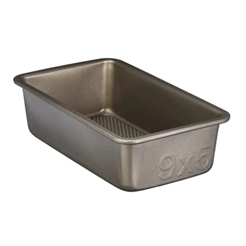 Cook Aluminized Steel, Diamond-Infused Non-Stick Coated Textured Bakeware, Loaf Pan, Champagne Pewter 3 Cook Aluminized Steel, Diamond-Infused Non-Stick Coated Textured Bakeware, Loaf Pan, Champagne Pewter