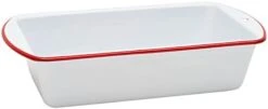 Enamelware Loaf Pan, 9 X 5.5 Inches, Vintage White/Grey -Wilton Shop 31DlGfYgagL. AC