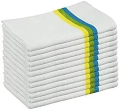Kitchen Dish Towels, Salsa Stripe, 100% Natural Absorbent Cotton (Size 28 X 16 Inches), Pack Of 12-Multi Color 29 Kitchen Dish Towels, Salsa Stripe, 100% Natural Absorbent Cotton (Size 28 X 16 Inches), Pack Of 12-Multi Color -Wilton Shop 31FEiuRG1dL. AC