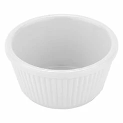 .E.T. F-635-W White 3 Oz. Fluted Ramekin, Break Resistant, White (Pack Of 12)