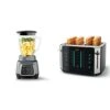 Oster® Touchscreen Blender, 6-Speed, 6-Cup, Auto-program, 800W, Multi-Function Blender, 2143023 & 4-Slice Toaster, Touch Screen With 6 Shade Settings And Digital Timer, Black/Stainless Steel -Wilton Shop 31FVz04QigL