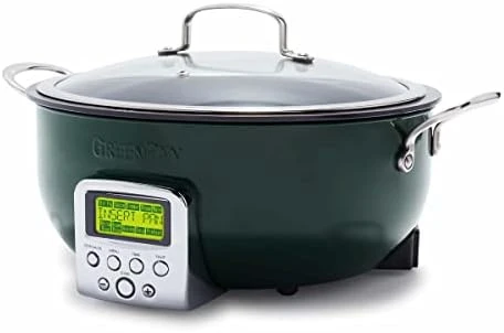 Greenpan Elite Essential Smart Electric 6QT Skillet Pot, Presets To Sear Saute Stir-Fry And Cook Rice, Healthy Ceramic Nonstick And Dishwasher Safe Parts, Easy-to-use LED Display, Ponderosa Pine 7 Greenpan Elite Essential Smart Electric 6QT Skillet Pot, Presets To Sear Saute Stir-Fry And Cook Rice, Healthy Ceramic Nonstick And Dishwasher Safe Parts, Easy-to-use LED Display, Ponderosa Pine - Image 5